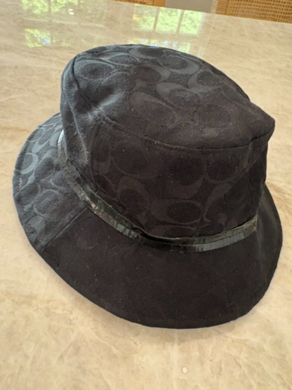Coach Vintage Sig Crusher Bucket Hat in Black, Size M/L - Picture 11 of 11